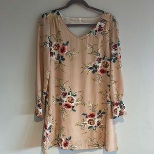 Long sleeved floral dress